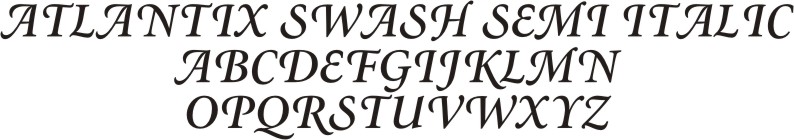 Atlantix swash semi italic