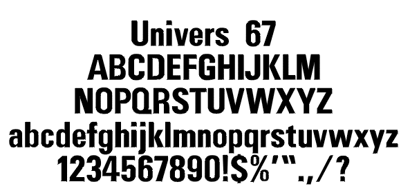 Univers 67