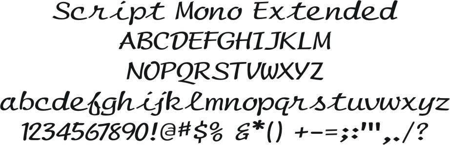 Script Mono Extended