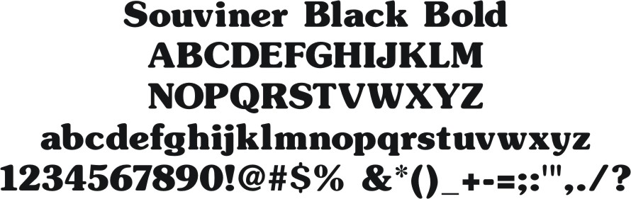 Souvener Black Bold