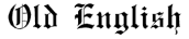 Old English